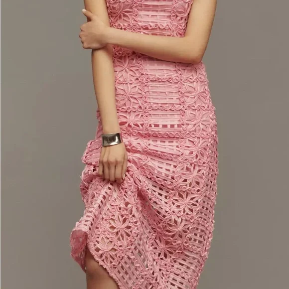 Endless Rose Pink Crochet Maxi Dress - Picture 3 of 5